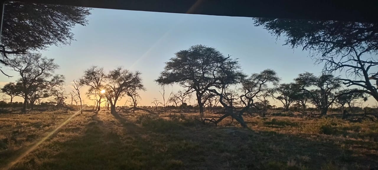 Lever du soleil Botswana